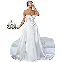 Wedding Dresses for Bride Beach Wedding Dress Tulle Appliques Wedding Gowns Lace Bridal Dress V Neck