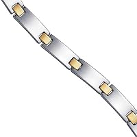 Tungsten Rose Tone Mens Polished Fashion Bracelet 7mm 8.5 Inch Jewelry Gifts for Men