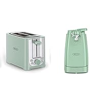 BELLA 2 Slice Toaster with Auto Shut Off - Extra Wide Slots & Removable Crumb Tray and Cancel & Electric Can Opener and Knife Sharpener, Multifunctional Jar and Bottle Opener