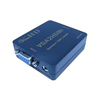 ViewHD VGA to 720P or 1080P HDMI Mini Video Converter Scaler with Integrated Audio Support Multiple VGA Formats up to 1920x1080 at 60Hz | VHD-V2HS