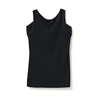 [Egret Knit] M9481P-E Bare Skin Dry 100% Cotton Tank Top, Sweat Inner, Women's, Underwear, Sweat Pad Included