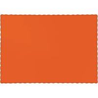 Creative Converting PLACEMATS, One Size, Sunkissed Orange