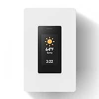 Smart Dimmer Switch with Touchscreen, ORVIBO Matter-Certified Single Pole Wi-Fi Dimmable Light Switches, Works with Alexa & Google Home, Neutral Wire Required (Dimmer)