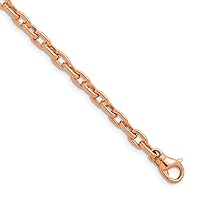 14k Gold 4.7mm Solid Link Chain Necklace for Men or Women