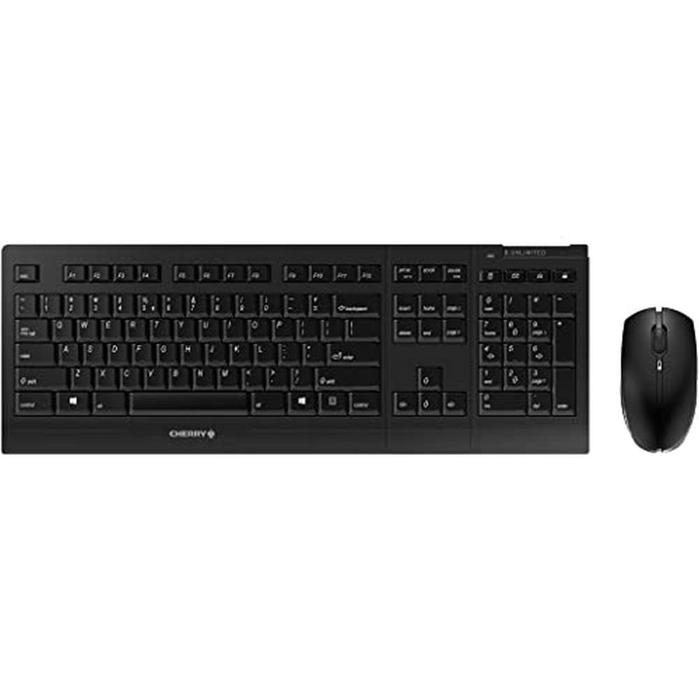 Cherry B.Unlimited 3.0 - Wireless Keyboard+Mouse - US Layout - QWERTY Keyboard -Black