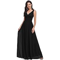 a-line Bridesmaid Dresses Floor Length Ruched Dresses for Women 2024 Wedding Guest