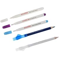 2 Fabric Chalk Pencil Set And 3 Air/Water Erasable Pen For Sewing Quilters Dressmakers Markers