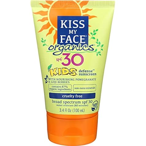 Kiss My Face Kids Mineral SPF 30 Natural Organic Sunscreen, 3.4 Ounce