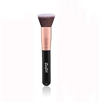 Flat top Foundation Kabuki Brush For Blending Liquid, Cream Powder Mineral Makeup Cosmetics - Buffing, Stippling, Concealer