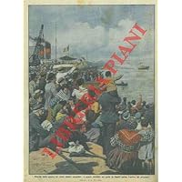Il popolo saluta, nel porto di Napoli, l'arrivo del piroscafo sul quale si trovano i primi soldati congedati dalla guerra.
