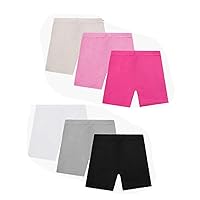 6 Piece Dance Shorts Girl Bike Short Breathable Beach Shorts and Safety Shorts 6 Colors