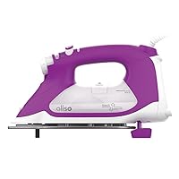 Oliso TG1600 Pro Plus 1800 Watt SmartIron with Auto Lift - for Clothes, Sewing, Quilting and Crafting Ironing | Diamond Ceramic-Flow Soleplate Steam Iron, Purple