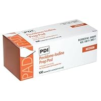 PVP Prep Pad Povidone Iodine, 10% Individual Packet 1-3/16 X 2-5/8 Inch (1000 Per Case)