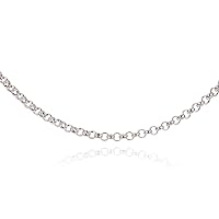 JOE FOREMAN 100CM (26g) Heavy S925 Sterling Silver Hypoallergenic 4.0mm Handmade O Shape Round Cable Chain Chains for Necklace Bracelet Jewelry Making Findings