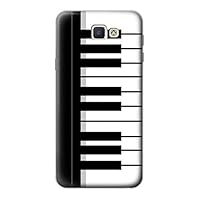 R3078 Black and White Piano Keyboard Case Cover for Samsung Galaxy J7 Prime (SM-G610F)