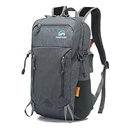 28L Durable Waterproof Lightweight Hiking,Camping, Travel Backpack Daypack for Men Women (Gray)
