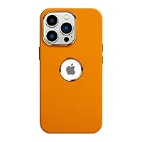 Leather Case with Case for iPhone 14 Pro Max/14 Plus Case 14Pro Wireless Charging Magnetic Cases Accessories,Orange,for iPhone 11Pro