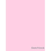 Sketchbook: Pink Cover, 8.5 x 11 Large Sketch Book Journal,Blank Notebook Unlined Paper for Drawing, Writing, Doodling, Sketching (Art Sketch Pad, ... Durable Unruled Pages, Sturdy Matte Softcover