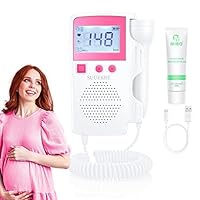 SUUEKRE Fetal Doppler for Pregnancy, Doppler Fetal Monitor Heartbeat Fetal Doppler for New Moms Easy to Use at Home