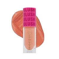 Revolution Beauty, Blush Bomb Cream Blusher, Lightweight Makeup & Creamy Formula for a Dewy Finish, Enriched with Vitamin E, Peach Filter, 0.15 Fl. Oz.