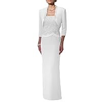 Sheath/Column Mother of The Bride Dress Elegant Wedding Guest Dress Sleeveless Floor Length Evening Dress 2024