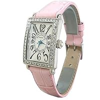 Women's AO15001-PK Analog Quartz Watch with Pink Leather Band