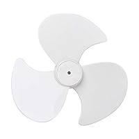 FEESHOW Aluminum/Plastic Fan Blade Five/Three Leaves Replacement with Nut Cover for Stand/Table Fanner General Accessories White One Size