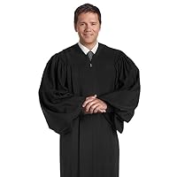 Clergy Plymouth Pastors or Preaching with Bell Sleeves and Cuffs Pulpit Robe, Height to 5'9