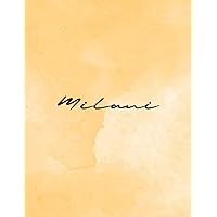 Milani: Personal Name Dot Gird | The Notebook For Writing Journal or Diary Women & Girls Gift for Birthday, For Student | 160 Pages Size 8.5x11inch - V.360
