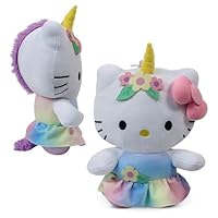 Sanrio Hello Kitty Rainbow Unicorn Stuffed Figure Animal Plush Toy