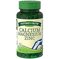 Calcium Magnesium Zinc plus Vitamin D3 Coated Caplets - 90 ct, Pack of 2