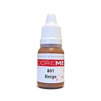 The Elixir Beauty Doreme Professional Permanent Makeup Pigment Tattoo Ink, Passed SGS, DermaTest Micro Pigment Organic Eyebrows, CLINICALLY Tested, Beige, 1/3 Oz