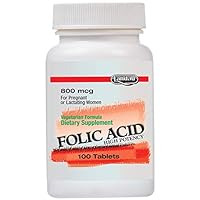 Kosher Folic Acid 800 Mcg 100 TAB