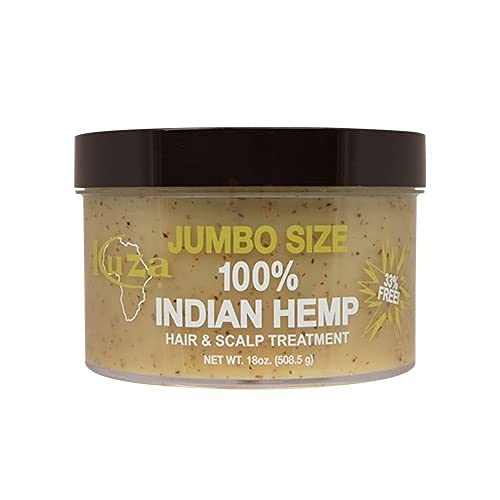 Kuza Indian Hemp Jumbo Hair & Scalp Treatment 18 oz. - Smooth, Soften & Moisturize