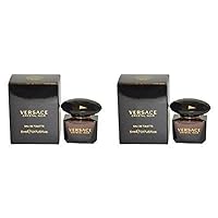 Versace Crystal Noir 5 ml - EDT Splash (Mini) for Women (Pack of 2)