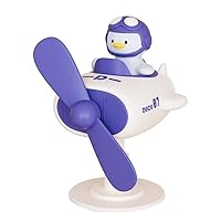 USB Desk Fan Small Fan With Cute Little Yellow Duck Pilot Shape USB Powered Air Conditioners For Personal Space Outdoors Little Yellow Ducks Mini