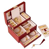 JOYCZE Portable Retro Multi-layer Jewelry Box