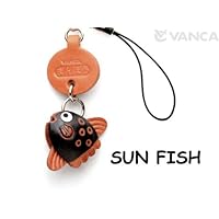 Sunfish Leather Fish/SeaAnimal Mobile/Cellphone Charm VANCA Craft-Collectible Cute Mascot Made in Japan