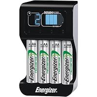 New-Energizer CHP4WB4 - Recharge Smart Charger, 4 AA Batteries - EVECHP4WB4