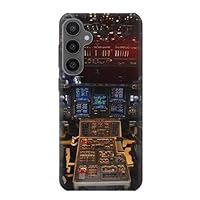 jjphonecase R3836 Airplane Cockpit Case Cover for Samsung Galaxy S23 FE