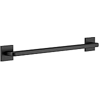 Delta Faucet 41924-BL Modern Angular Concealed Screw ADA-Compliant Decorative Grab Bar, 24 in x 1-1/4 in, Flat Black