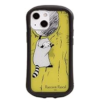 Granthunk Raccoon Rascal i Select Clear iPhone 13 Mini/12 Mini Compatible Case, Dangling, Yellow