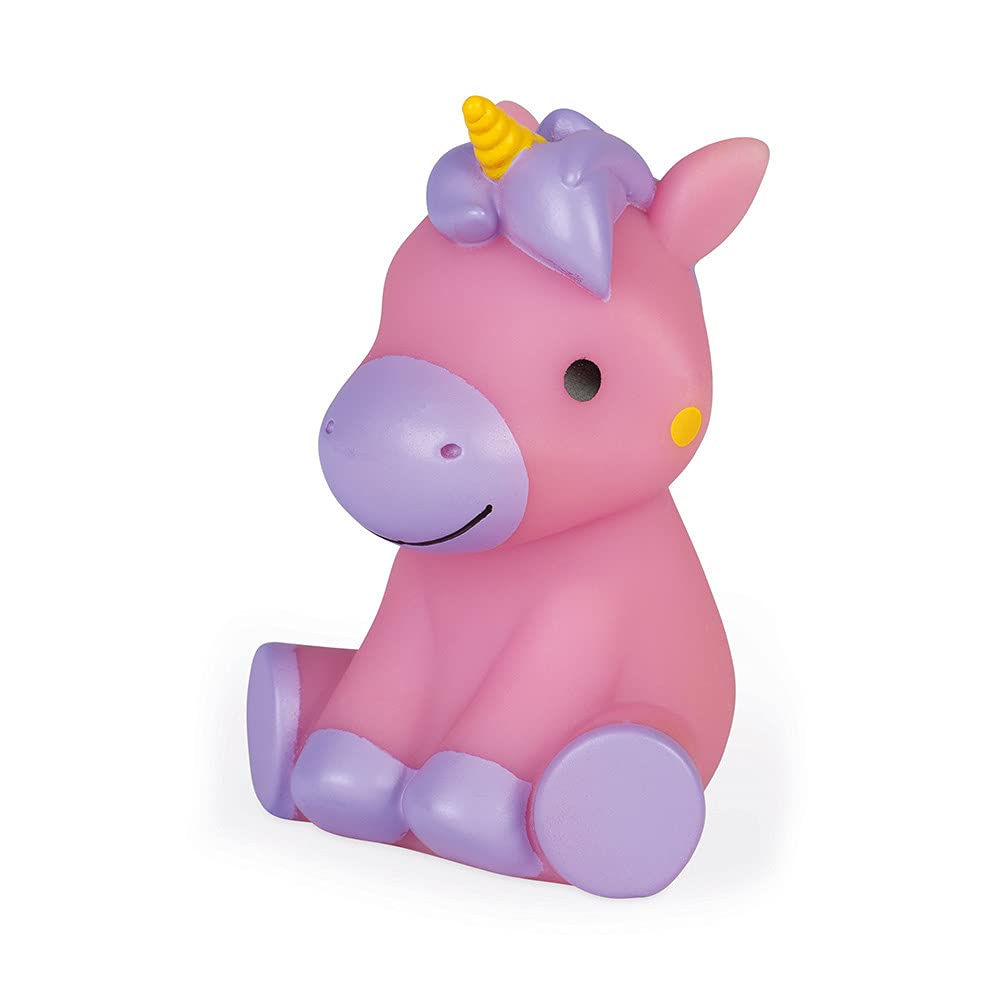 Janod Bath Time Squirters Brave Princess and Luminous Unicorn - Unicorn Lights Up as it Touches The Water - Ages 10 Months+ - J04706