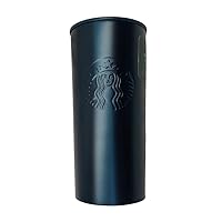 Starbucks 12oz Siren-Embossed Earth Day Tumbler - Teal Green, Insulated Stainless Steel, Eco-Friendly Recycled Materials