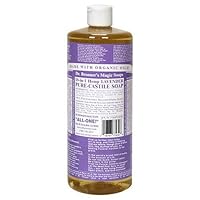 Dr. Bronner's Magic Soaps Pure-Castile Soap, 18-in-1 Hemp Lavender, 32-Ounce Bottle