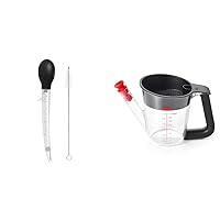 OXO Good Grips Angled Turkey Baster with Cleaning Brush and OXO Good Grips 2 Cup Fat Separator