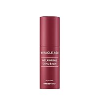 Miracle Age Melawring Dual Balm, Korean Eye Cream for Face, Fast-absorbing Anti Wrinkle Balm Stick, Crows Feet Eye treatment Product, Fine Lines Lifting, 0.35oz