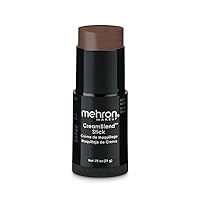 Mehron Makeup CreamBlend Stick | Face Paint, Body Paint, & Foundation Cream Makeup| Body Paint Stick .75 oz (21 g) (Ebony)
