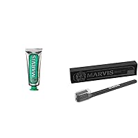 Marvis TSA Approved Classic Strong Mint Toothpaste, 1.3 oz & Medium Toothbrush