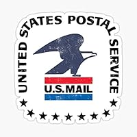 Vintage US Postal Service Sticker - Sticker Graphic - Auto, Wall, Laptop, Cell, Truck Sticker for Windows, Cars, Trucks